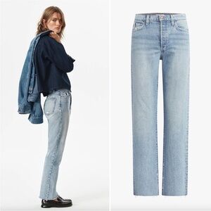 Favorite Daughter jeans- the otto‎ high rise boyfriend jean size 24 light wash